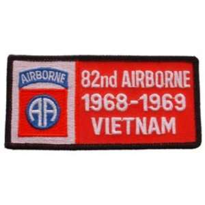  U.S. Army 82nd Airborne 1968 1969 Vietnam Patch 1 3/4 x 4 