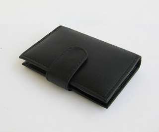 Blk Business CARDS Credit ID 100% LEATHER Wallet Holder  