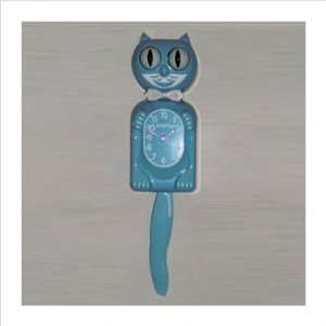  Kitty Cat Clock   Baby Blue