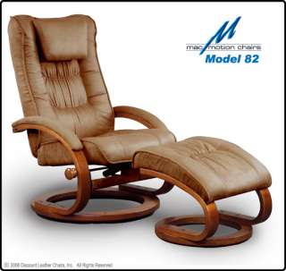 MacMotion Swivel Microfiber Recliners   Chair & Ottoman  