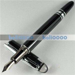 FOUNTAIN PEN BAOER 2PCS 79 BLACK Checked Silvery B236  