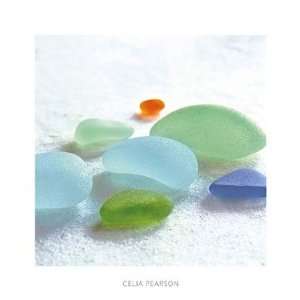  Sea Glass   Softly Rounded Finest LAMINATED Print Celia 