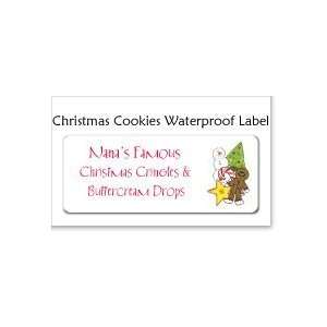 Christmas Cookies Waterproof Label
