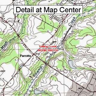 USGS Topographic Quadrangle Map   Falling Creek, North Carolina 