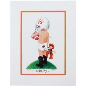   Oklahoma State Cowboys Football Player in Training 11 x 14 Print