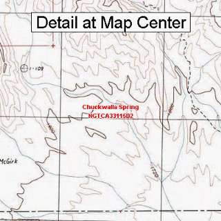 USGS Topographic Quadrangle Map   Chuckwalla Spring, California 