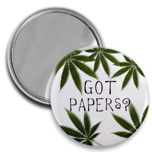 Creative Clam Got Papers 420 Marijuana Pot Leaf Joint 2.25 Inch Pocket 