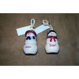 GANZ Personalized Clay Snowman/Snowwoman Ornament (ONLY LISTED NAMES 