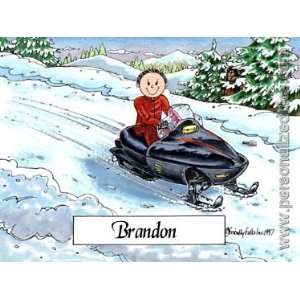  Personalized Name Print   Snowmobile   Male Everything 