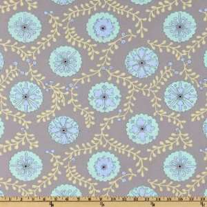  44 Wide Snow Flower Snow Falling Grey Fabric By The Yard 