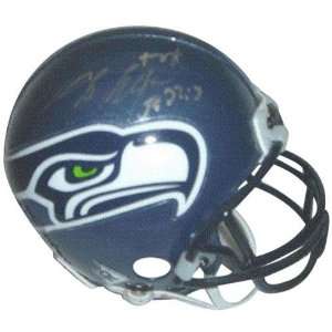  Shaun Alexander Signed Mini Helmet   Autographed NFL Mini 