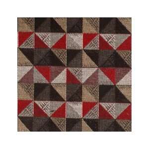  Geometric Red black 14751 98 by Duralee Fabrics