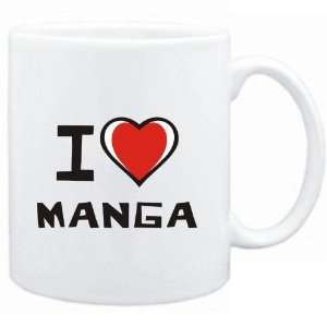  Mug White I love Manga  Hobbies