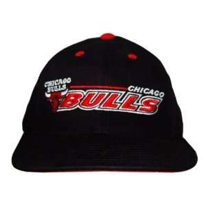  NBA Vintage Chicago Bulls Snapback Hat Cap   Black Sports 