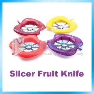   Fruit Apple Pear Corer Slicer Knife Cutter Cut Dicing Chef New  