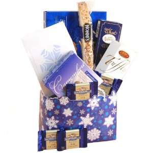 Winter Greetings Snack Food Basket   Holiday Gift Idea  
