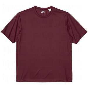   Youth Cooling Performance Crew Shirts Maroon/Small