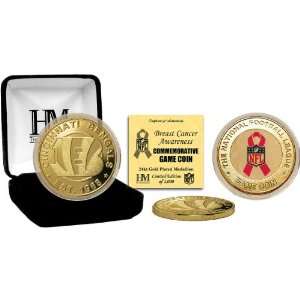   Bengals 2011 Breast Cancer Awareness 24kt Gold Coin