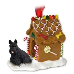  Scottish Terrier Ginger Bread Dog House Ornament