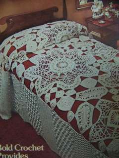 Gorgeous Floral Scalloped Popcorn Bedspread Crochet Pattern  