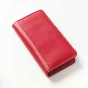  Clava Leather Passport Wallet   Red