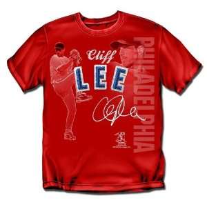 BSS   Philadelphia Phillies MLB Cliff Lee #33 Players Stitch Mens Tee 