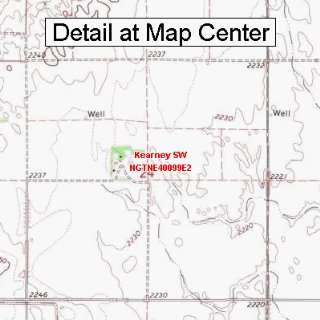 USGS Topographic Quadrangle Map   Kearney SW, Nebraska (Folded 