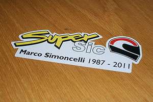 Marco Simoncelli Decal/Sticker  