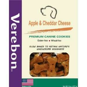  Verebon Dog Biscuits  Apples &Cheddar Cheese, Regular 8oz 
