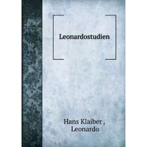  Leonardostudien Leonardo Hans Klaiber  Books