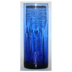    Beautiful Deep Cobalt Blue Art Glass Cylinder Vase