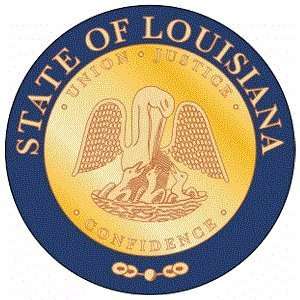  Louisiana State Seal Flag Clear Acrylic Fridge Magnet 2.75 