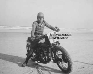 HARLEY DAVIDSON MOTORCYCLE RACING   DAYTONA BEACH PHOTO  
