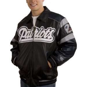  New England Patriots Pig Napa Elite Leather Varsity Jacket 