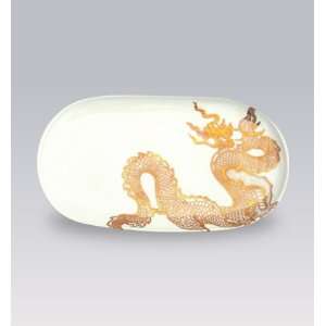  Caskata Dragon 12 in Oval Tray