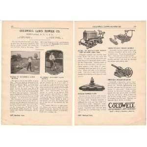  1927 Coldwell Lawn Mower Model L Electric Model M Mowers 2 
