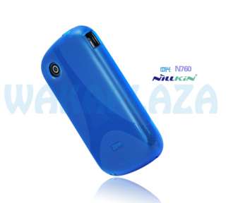 Silicone Cover Skin Case & LCD Screen Protector For ZTE AT&T Avail 