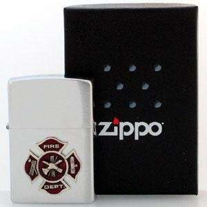   Metal ZS32 Zippo Lighter  Pewter Emblem Maltese Cross Sports