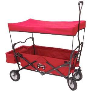  Red Outdoor Folding Utility Wagon with Canopy Top Toys 