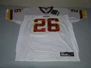 Clinton Portis #26 Redskins White jersey size 50   L  