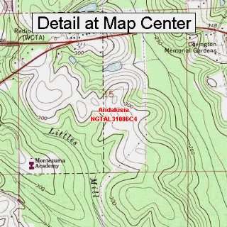   Map   Andalusia, Alabama (Folded/Waterproof)