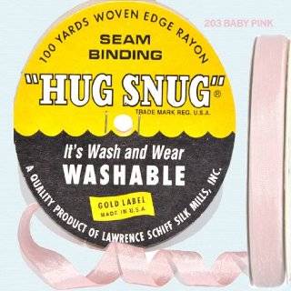 100yds 1/2 Schiff Seam Binding Hug Snug Ribbon Color Baby Pink #203