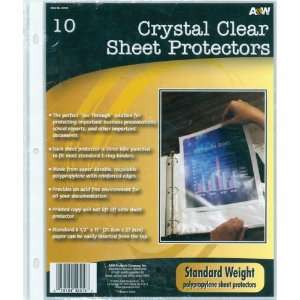  674178 Page Protectors 9.25X11.25 10/Pkg Clear Case Pack 