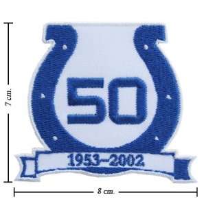  Indianapolis Colts Anniversary Logo Embroidered Iron on 