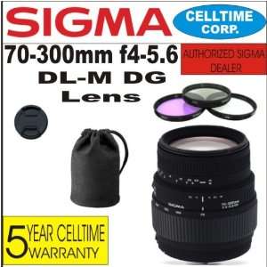  Sigma 70 300mm F4 5.6 DL M DG Telephoto Zoom Lens for 
