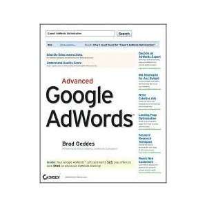  Advanced Google AdWords 1st (first) edition Text Only  N 