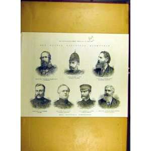   1884 Easter Volunteer Manoeuvres Portrait Commanders