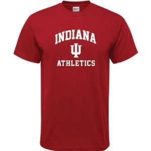  Indiana Hoosiers Cardinal Red Athletics Arch T Shirt 