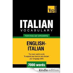 Italian Vocabulary for English Speakers   English Italian   7000 Words 