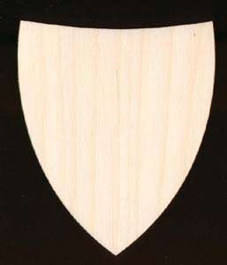 Medieval Shield Shape 4 Natural Craft Wood #1375 4  